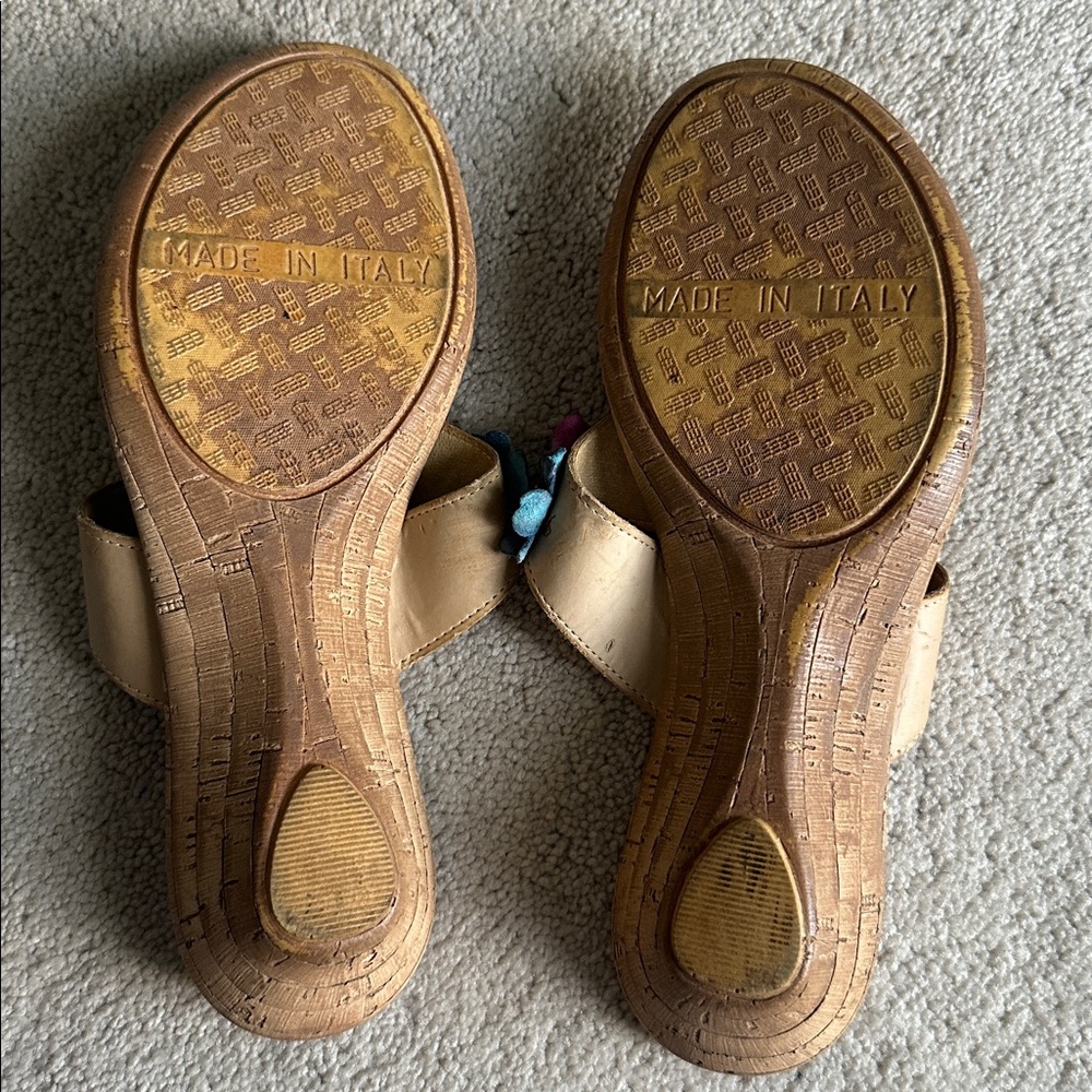 Floral Poppy Sandals Multicolor - size 7.5 - Picture 3 of 4
